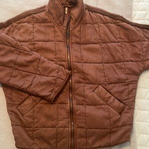 Free people, plum colored, short jacket . Like new condition